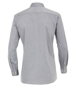Casa Moda - Modern Fit - Herren Hemd unifarben mit Kent-Kragen in verschiedenen Farben (006530), Größe:47, Farbe:Silber (705)