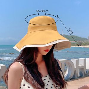 Fischerhut Eimerhut Einfarbig Sonnenblende Bucket Hat mit UV Schutz Sonnen Outdoor Sporthut Anglerhut,(Gelb)