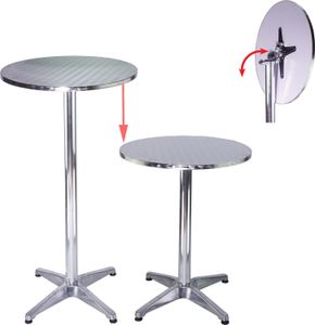 Stehtisch 2in1 höhenverstellbar 70/115cm Ø60cm Aluminium Bistrotisch Bartisch Stehtisch 2in1 höhenverstellbar 70/115cm Ø60cm Aluminium Bistrotisch Bartisch