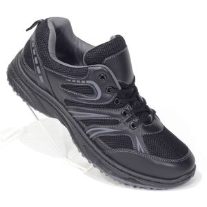 Damen Herren Sneakers Skaterschuhe Sportschuhe Outdoor Jogging Freizeit Lauf Schuhe RK325 Farbe: Schwarz EU-Schuhgröße: 43