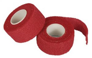 PAPSTAR Pflaster selbsthaftend aus Polyester 25 mm x 5 m rot 9 Rollen