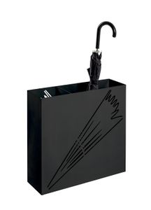 Haku Schirmständer, schwarz - Maße: 50 cm x 16 cm x 48 cm; 22568