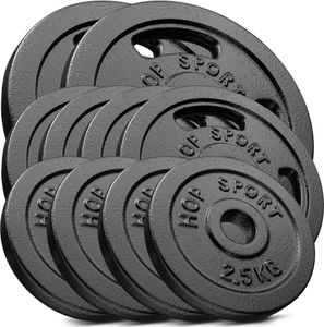 Hop-sport Sada liatinových kotúčov 50kg (2x10 4x5 4x2,5)