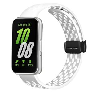 INF Uhrenarmband mit Magnetschnalle für Samsung Galaxy Fit 3 Weiß