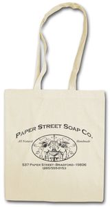 Paper Street Soap Co. Einkaufstasche Stofftasche Jutebeutel Tragetasche