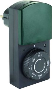 REV Zeitschaltuhr mechanisch IP44 schwarz-grün