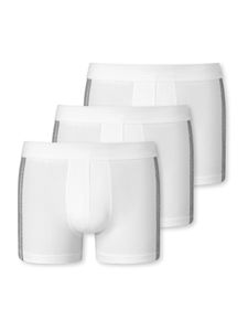 Schiesser 3er Pack - 95/5 Stretch - Organic Baumwolle Shorts / Pants Mit softem, tonalem Bund für höchsten Tragekomfort,  Kontrastfarbene Seitenstreifen, Elastische Single-Jersey-Qualität