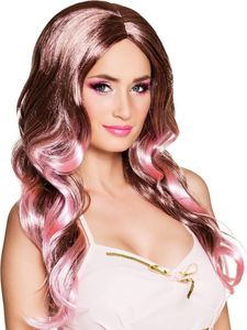 Wellige Damen Langhaarperücke (Alt-Rosa)