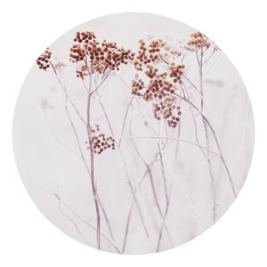Runde Tapete selbstklebend - Isländische Wildblumen, Größe HxB:122 × 122 cm, Material:Selbstklebend