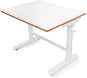 Detský písací stôl XD výškovo nastaviteľný 49-70 cm, školský stôl, písací stôl, stôl pre mládež Spacetronik SPEX101 (biely)