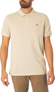 GANT Reguläres Shield-Pique-Poloshirt, Beige L