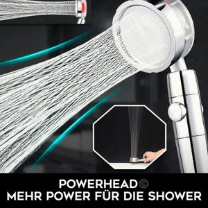 Powerhead Der Original Power Duschkopf Duschbrause Handbrause wassersparend