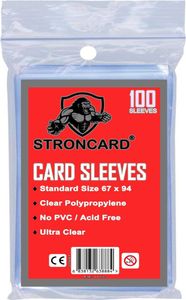 STRONCARD® - Standard Karten Hüllen Schutzhüllen Pokemon Yu-Gi-Oh! Magic (100x Soft Sleeves)