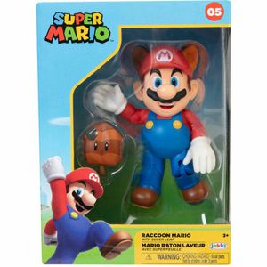 Figur - JAKKS PACIFIC - Super Mario Bros: Mario Raccoon (Racoon) - 10 cm