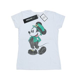 Disney - "Mickey Mouse St Patrick Costume" tričko pro ženy BI32613 (S) (Bílá)