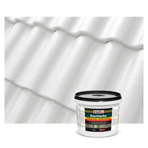 Isolbau Dachfarbe Weiss 4 kg Sockelfarbe Fassadenfarbe Dachbeschichtung RAL Farbe