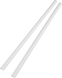 D-Line Kabelkanal, 30/15mm D-Profil, Überstreichbar, UV Beständig, in Weiß, 2 x 1m