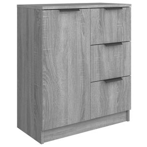 vidaXL Príborník Grey Sonoma 60x30x70 cm odvodený výrobok z dreva