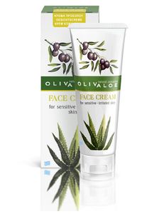 OLIVALOE 00136 - FACE CREAM for sensitive/irritated skin - Gesichtscreme für sensible/gereizte Haut 50ml, Naturkosmetik