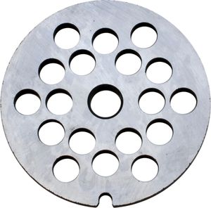 Investičný perforovaný kotúč veľkosti 8 - otvor 8 mm pre mlynček na mäso Bosch *Jupiter*Zelmer *Alexanderwerk*Westmark kompatibilný s mlynčekom na mäso veľkosti 8