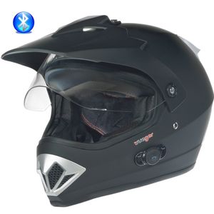 RX-960 COM Bluetooth Crosshelm Integralhelm Quad Cross Enduro Motocross Offroad Helm rueger Schwarz Matt S (55-56)