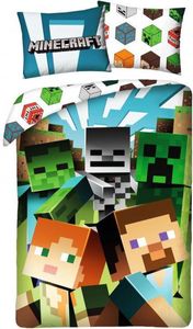 Bavlněné ložní povlečení Minecraft - Alex a Steve