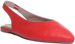Justin Reess Athena Frauen mit spitzen Zehen rutschten auf Schuhen in Rot (36; rot)