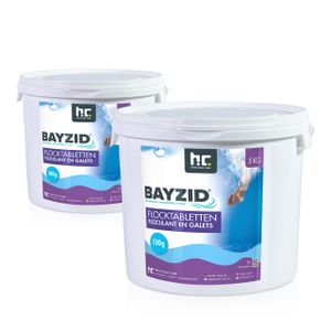 2x 5 kg BAYZID® Flocktabletten für Pools