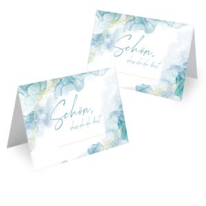 MAVANTO® 50x Design Tischkarten Hochzeit Geburtstag DIN A7 - Platzkarten zum Beschriften in vielen verschiedenen Designs (Marmor)