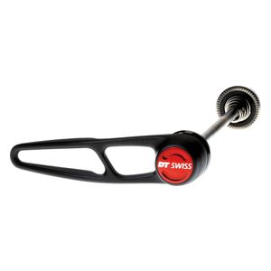 DT Swiss HWQASM00S2932S Rýchloupínač predného kolesa RWS MTB/Road, oceľ, 5/100 mm, hliníková páka, čierna/červená