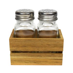 Salz und Pfeffer Streuer in Kiste | Gewürzstreuer Set | Salzstreuer Pfefferstreuer