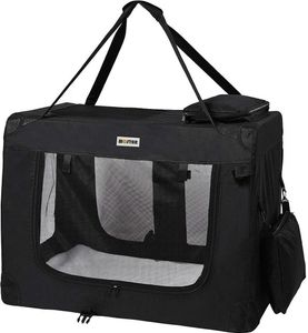 Prepravný box pre psov Ľahký skladací box pre psov XL Black