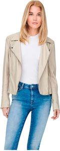 Only Gemma Faux Biker Lederjacke Grau 34 Frau Grau 34 Only Gemma Faux Biker Lederjacke Grau 34 Frau Grau 34