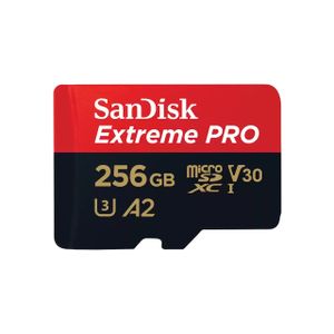 SanDisk Extreme PRO microSDXC 256 GB 200 MB/s A2 C10 V30 UHS-I