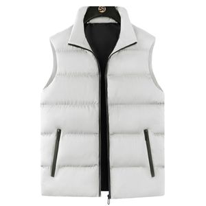 Herren Westen Outwear Full Reißverschluss Weste Normale Fit Jacketweste Lässig Einfarbig Weiß,Größe XL