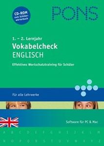 PONS Vokabelcheck Englisch, 1.-2. Lernjahr, 1 CD-ROM u. Vokabelheft