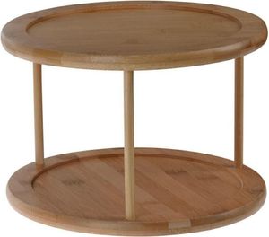 Excellent Houseware Drehteller Bambus 25x18 cm Dekoration