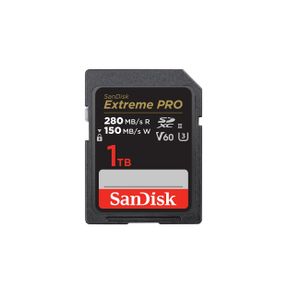 SanDisk  - 1TB, SDXC, Klasse 10, UHS-II, 280 MB/s, 150 MB/s, Schwarz | SDSDXEP-1T00-GN4IN