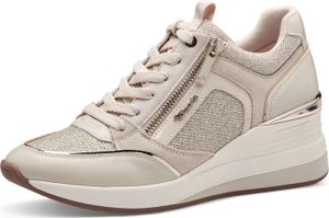 Tamaris Damen sportlicher Schnürer in Beige, Größe 40