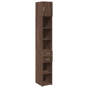 vidaXL Vysoká skriňa úzka dubový vzhľad 30x42,5x225 cm materiál na báze dreva