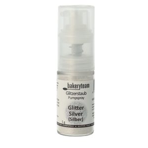 Glitzerstaub Glitter Dust Silver (Silber) Pump-Puder 5 g