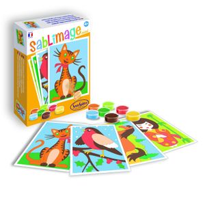Sentosphere 3908100 Sandbilder Kreativ-Set Mini für Kinder, Motiv Freunde, Mehrfarbig