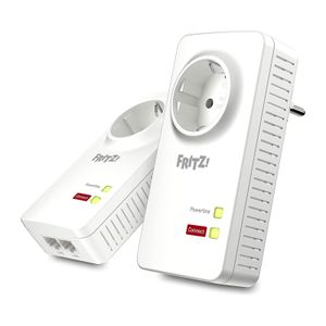AVM FRITZ! Powerline 1220E Set (1.200MBit/s, 2 x Gigabit-LAN je Adapter, ideal für NAS-Anwendungen und HD-Streaming), deutschsprachige Version