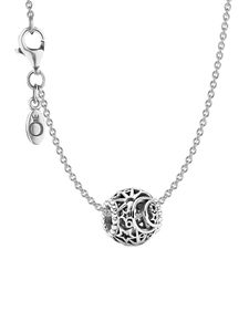 Pandora 51642 Damen-Halskette 925 Silber mit Charm Sonne, Mond & Sterne