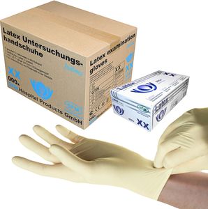 SFM ® BIOLIMES : M Latexhandschuhe gepudert glatt weiß (1000)
