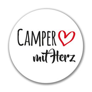 HUURAA! Aufkleber Camper mit Herz Sticker 10cm mit Motiv für die tollsten Menschen