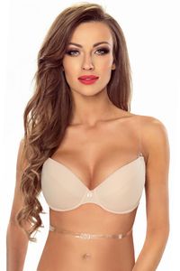 Vivisence 1035 dame push-up bh bügel maximizer multiway gepolstert , beige, 80c