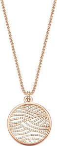 Esprit Damen Kette Collier Edelstahl JW50236 Rosé Zirkonia ESNL03425C800