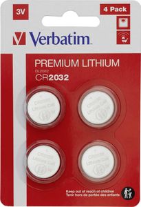 Verbatim LITHIUM BATÉRIA CR2032 3V 4 PACK