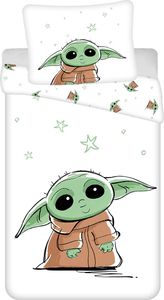 Pościel Star Wars The Mandalorian Baby Yoda poszwa na kołdrę 140x200+70x90cm